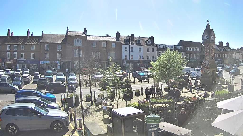 Thirsk webcam overlooking the Market Place
