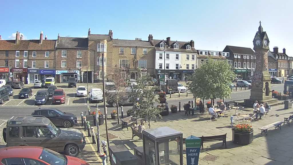 Thirsk webcam overlooking the Market Place